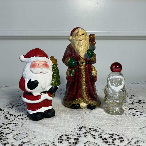 Vintage Santa trio - Picture 1 of 10